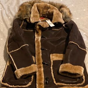 JORDAN CRAIG•ASPEN SHEARLING JACKET (BROWN•size L
